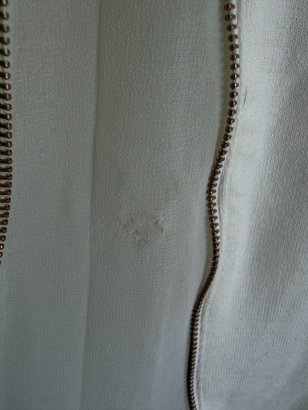Dynamite Cream Long Sleeve Top | Open Back Zip Detail | Size XS - Picture 5 of 5